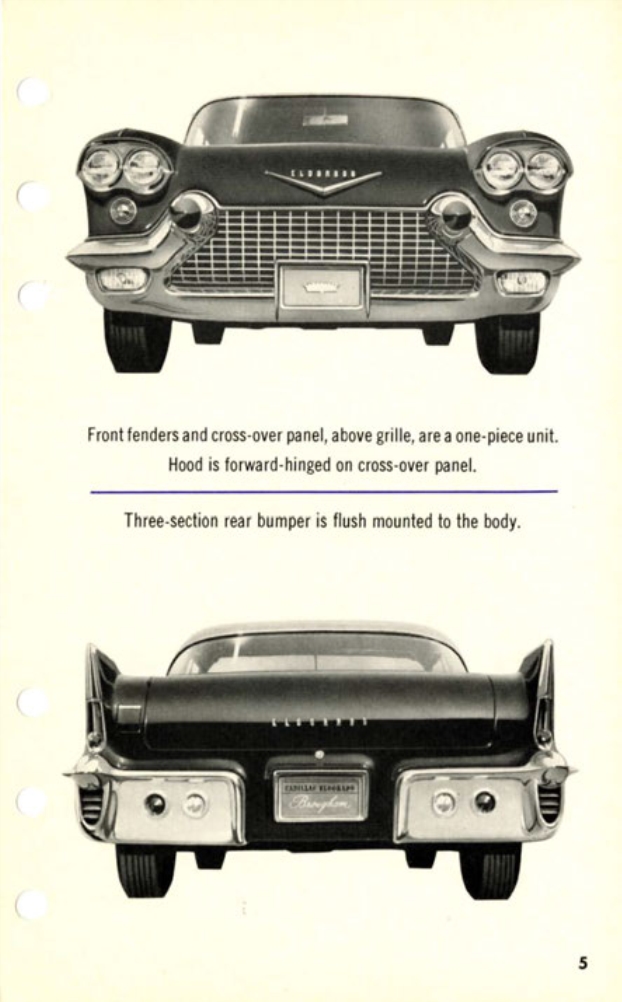 1957 Cadillac Eldorado Brougham Salesmans Data Book Page 25